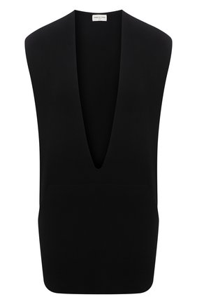 Женский кашемировый жилет DRIES VAN NOTEN черного цвета по цене 55350 руб., арт. 211-11252-2704 | Фото 1 Женский кашемировый жилет DRIES VAN NOTEN черного цвета, арт. 211-11252-2704 | Фото 1 (Женское Кросс-КТ: Жилет-одежда; Материал внешний: Кашемир, Шерсть; Стили: Кэжуэл; Длина (верхняя одежда): До середины бедра)