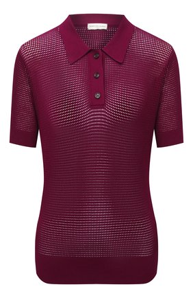 Женское поло из вискозы DRIES VAN NOTEN бордового цвета по цене 43800 руб., арт. 211-11217-2700 | Фото 1 Женское поло из вискозы DRIES VAN NOTEN бордового цвета, арт. 211-11217-2700 | Фото 1