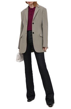 Женское поло из вискозы DRIES VAN NOTEN бордового цвета по цене 43800 руб., арт. 211-11217-2700 | Фото 2 Женское поло из вискозы DRIES VAN NOTEN бордового цвета, арт. 211-11217-2700 | Фото 2