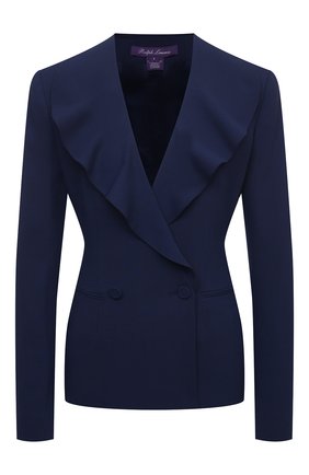 Женский шерстяной жакет RALPH LAUREN синего цвета по цене 216000 руб., арт. 290840408 | Фото 1 Женский шерстяной жакет RALPH LAUREN синего цвета, арт. 290840408 | Фото 1