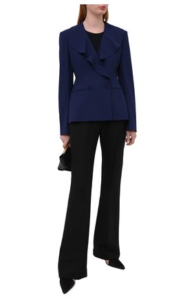 Женский шерстяной жакет RALPH LAUREN синего цвета по цене 216000 руб., арт. 290840408 | Фото 2 Женский шерстяной жакет RALPH LAUREN синего цвета, арт. 290840408 | Фото 2