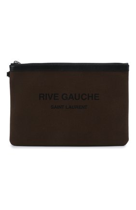 Мужская текстильный клатч SAINT LAURENT хаки цвета по цене 34600 руб., арт. 581369/96NAE | Фото 1 Мужская текстильный клатч SAINT LAURENT хаки цвета, арт. 581369/96NAE | Фото 1