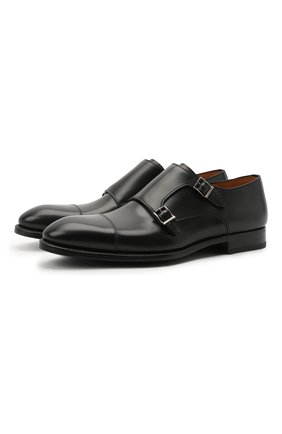 Мужские кожаные монки MAGNANNI черного цвета по цене 27050 руб., арт. 19083/WIND | Фото 1 Мужские кожаные монки MAGNANNI черного цвета, арт. 19083/WIND | Фото 1