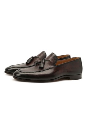 Мужские кожаные лоферы MAGNANNI темно-коричневого цвета по цене 31250 руб., арт. 21883/RUG0ARCADE | Фото 1 Мужские кожаные лоферы MAGNANNI темно-коричневого цвета, арт. 21883/RUG0ARCADE | Фото 1