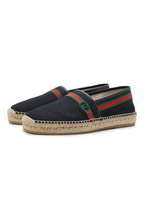 Мужские текстильные эспадрильи GUCCI темно-синего цвета по цене 45100 руб., арт. 645103/F6LZ0 | Фото 1 Мужские текстильные эспадрильи GUCCI темно-синего цвета, арт. 645103/F6LZ0 | Фото 1 (Материал внутренний: Текстиль; Материал внешний: Текстиль)