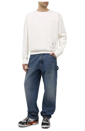 Мужской хлопковый свитшот MAISON MARGIELA белого цвета по цене 38800 руб., арт. S50GU0153/S25508 | Фото 2 Мужской хлопковый свитшот MAISON MARGIELA белого цвета, арт. S50GU0153/S25508 | Фото 2