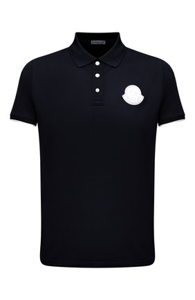 Мужское хлопковое поло MONCLER темно-синего цвета по цене 21100 руб., арт. G1-091-8A724-00-84673 | Фото 1 Мужское хлопковое поло MONCLER темно-синего цвета, арт. G1-091-8A724-00-84673 | Фото 1