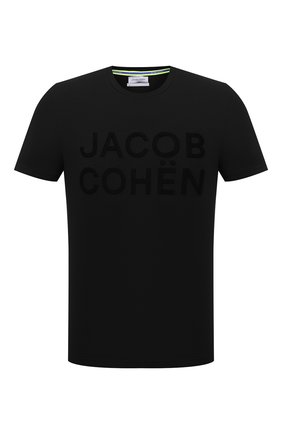 Мужская хлопковая футболка JACOB COHEN черного цвета по цене 16950 руб., арт. J4106 01107-S/55 | Фото 1 Мужская хлопковая футболка JACOB COHEN черного цвета, арт. J4106 01107-S/55 | Фото 1