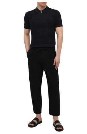 Мужское хлопковое поло EMPORIO ARMANI темно-синего цвета по цене 19350 руб., арт. 3K1MVD/1M16Z | Фото 2 Мужское хлопковое поло EMPORIO ARMANI темно-синего цвета, арт. 3K1MVD/1M16Z | Фото 2 (Рукава: Короткие; Материал внешний: Хлопок; Длина (для топов): Стандартные; Застежка: Молния; Кросс-КТ: Трикотаж; Стили: Кэжуэл)