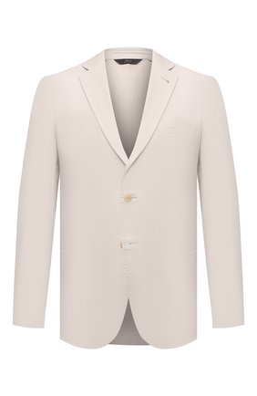 Мужской хлопковый пиджак BRIONI кремвого цвета по цене 206000 руб., арт. SGMR0L/P0009/PLUME | Фото 1 Мужской хлопковый пиджак BRIONI кремвого цвета, арт. SGMR0L/P0009/PLUME | Фото 1