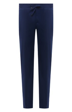 Мужские хлопковые брюки BRIONI темно-синего цвета, арт. RPM20L/P0009/NEW SIDNEY | Фото 1 (Стили: Кэжуэл; Материал внешний: Хлопок; Длина (брюки, джинсы): Стандартные; Случай: Повседневный; Региональные ограничения белый список (Axapta Mercury): RU)