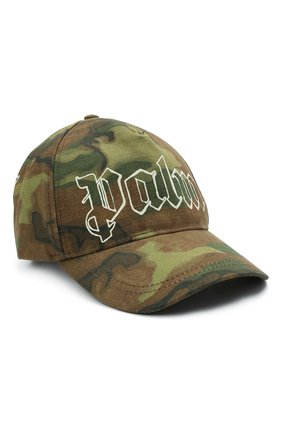 Мужской хлопковая бейсболка PALM ANGELS хаки цвета по цене 22100 руб., арт. PMLB026S21FAB0015601 | Фото 1 Мужской хлопковая бейсболка PALM ANGELS хаки цвета, арт. PMLB026S21FAB0015601 | Фото 1