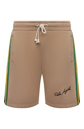Мужские хлопковые шорты PALM ANGELS бежевого цвета по цене 33950 руб., арт. PMCI010S21FLE0018501 | Фото 1 Мужские хлопковые шорты PALM ANGELS бежевого цвета, арт. PMCI010S21FLE0018501 | Фото 1