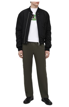 Мужская хлопковая футболка PALM ANGELS белого цвета по цене 21250 руб., арт. PMAA001S21JER0050101 | Фото 2 Мужская хлопковая футболка PALM ANGELS белого цвета, арт. PMAA001S21JER0050101 | Фото 2