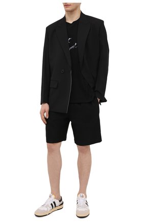 Мужские шорты изо льна и хлопка SAINT LAURENT черного цвета по цене 66250 руб., арт. 638542/Y1C47 | Фото 2 Мужские шорты изо льна и хлопка SAINT LAURENT черного цвета, арт. 638542/Y1C47 | Фото 2 (Материал внешний: Лен; Мужское Кросс-КТ: Шорты-одежда; Длина Шорты М: До колена; Принт: Без принта; Стили: Минимализм)