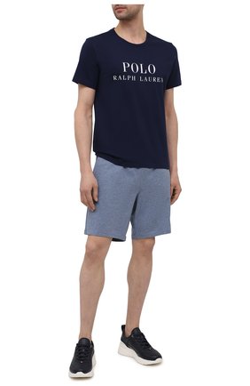 Мужская хлопковая футболка POLO RALPH LAUREN темно-синего цвета по цене 4310 руб., арт. 714830278 | Фото 2 Мужская хлопковая футболка POLO RALPH LAUREN темно-синего цвета, арт. 714830278 | Фото 2