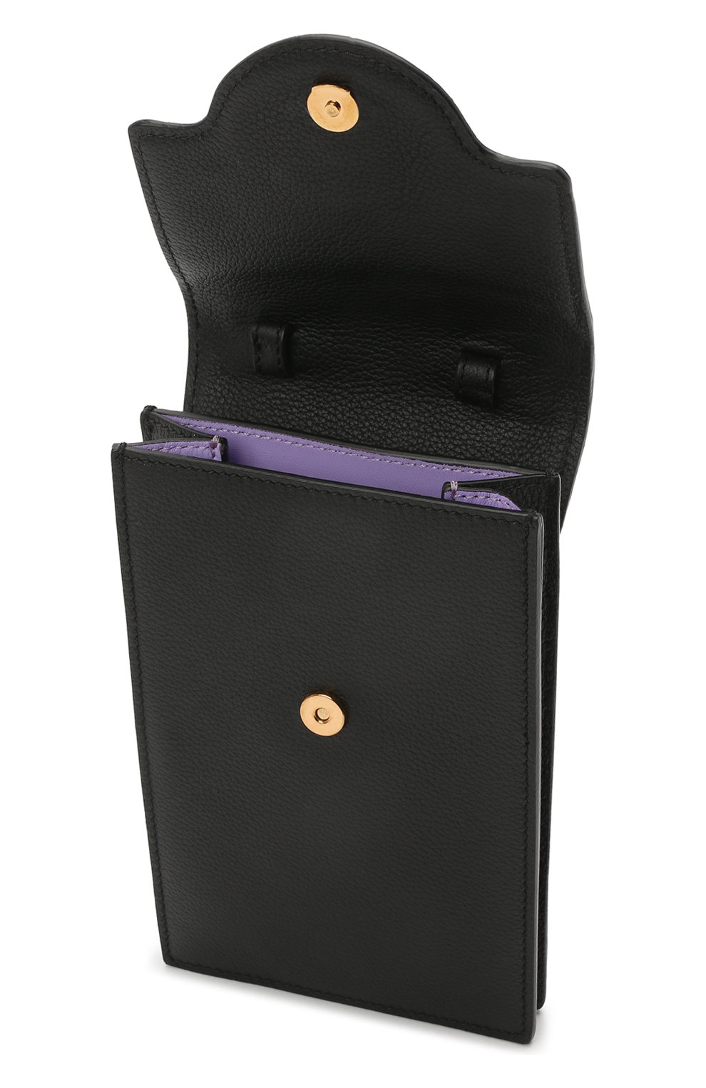 Кожаный чехол для телефона la medusa VERSACE черного цвета по цене 76150 руб., арт. DP8I060/DVIT2T | Фото 4 Кожаный чехол для телефона la medusa VERSACE черного цвета, арт. DP8I060/DVIT2T | Фото 4