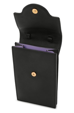 Кожаный чехол для телефона la medusa VERSACE черного цвета по цене 76150 руб., арт. DP8I060/DVIT2T | Фото 4 Кожаный чехол для телефона la medusa VERSACE черного цвета, арт. DP8I060/DVIT2T | Фото 4