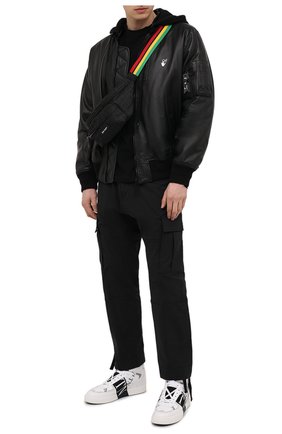 Мужская текстильная поясная сумка PALM ANGELS черного цвета по цене 47000 руб., арт. PMN0003S21FAB0011009 | Фото 2 Мужская текстильная поясная сумка PALM ANGELS черного цвета, арт. PMN0003S21FAB0011009 | Фото 2
