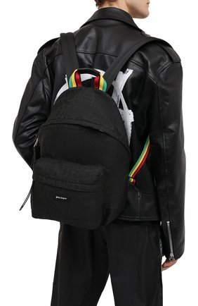 Мужской текстильный рюкзак PALM ANGELS черного цвета по цене 62300 руб., арт. PMNB012S21FAB0051010 | Фото 2 Мужской текстильный рюкзак PALM ANGELS черного цвета, арт. PMNB012S21FAB0051010 | Фото 2