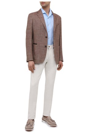 Мужская льняная рубашка CORNELIANI голубого цвета по цене 22950 руб., арт. 87I126-1111912/00 | Фото 2 Мужская льняная рубашка CORNELIANI голубого цвета, арт. 87I126-1111912/00 | Фото 2 (Рукава: Короткие; Материал внешний: Лен; Длина (для топов): Стандартные; Воротник: Акула; Случай: Повседневный; Принт: Однотонные; Рубашки М: Regular Fit; Стили: Кэжуэл)