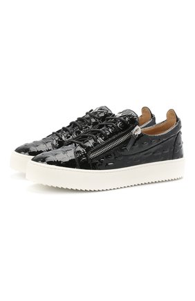 Мужские кожаные кеды frankie GIUSEPPE ZANOTTI DESIGN черного цвета по цене 58400 руб., арт. RU00010/040 | Фото 1 Мужские кожаные кеды frankie GIUSEPPE ZANOTTI DESIGN черного цвета, арт. RU00010/040 | Фото 1