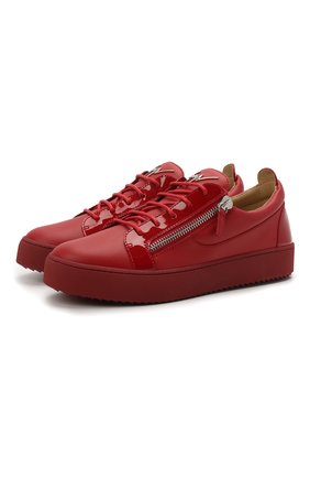 Мужские кожаные кеды frankie GIUSEPPE ZANOTTI DESIGN красного цвета по цене 53400 руб., арт. RU00010/006 | Фото 1 Мужские кожаные кеды frankie GIUSEPPE ZANOTTI DESIGN красного цвета, арт. RU00010/006 | Фото 1