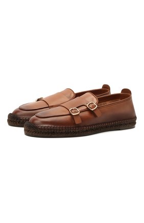 Мужские кожаные эспадрильи SANTONI темно-коричневого цвета по цене 49950 руб., арт. MGPG17526JQ8SGTHS49 | Фото 1 Мужские кожаные эспадрильи SANTONI темно-коричневого цвета, арт. MGPG17526JQ8SGTHS49 | Фото 1 (Материал внутренний: Натуральная кожа; Материал внешний: Кожа)