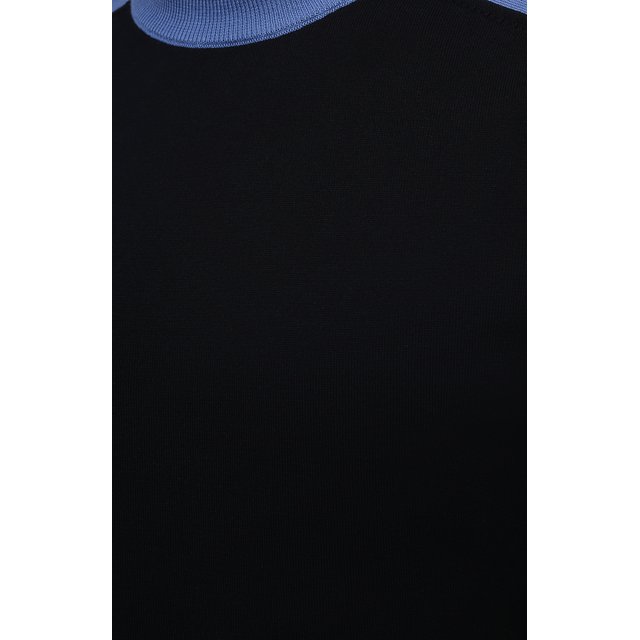 Хлопковый джемпер BOSS 50449920, цвет синий, размер 50 - фото 5