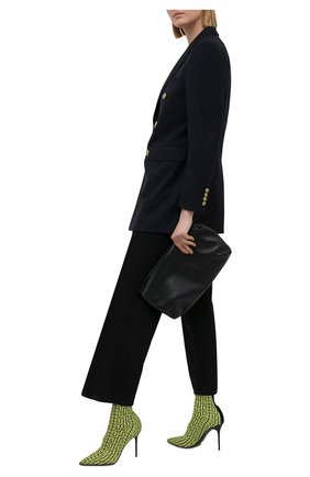 Женские текстильные ботильоны skye monogram BALMAIN зеленого цвета по цене 73950 руб., арт. VN0TA639/TKMG | Фото 2 Женские текстильные ботильоны skye monogram BALMAIN зеленого цвета, арт. VN0TA639/TKMG | Фото 2 (Материал внешний: Текстиль; Материал внутренний: Натуральная кожа; Каблук тип: Шпилька; Подошва: Плоская; Каблук высота: Высокий)