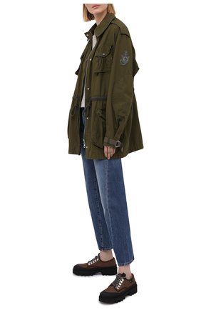Женская хлопковая куртка 1 moncler jw anderson MONCLER GENIUS хаки цвета по цене 89600 руб., арт. G1-09E-1A000-05-M1145 | Фото 2 Женская хлопковая куртка 1 moncler jw anderson MONCLER GENIUS хаки цвета, арт. G1-09E-1A000-05-M1145 | Фото 2