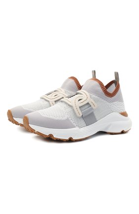 Женские текстильные кроссовки TOD’S серого цвета по цене 52800 руб., арт. XXW54C0EM60Q6L | Фото 1 Женские текстильные кроссовки TOD’S серого цвета, арт. XXW54C0EM60Q6L | Фото 1
