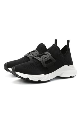 Женские текстильные кроссовки TOD’S черного цвета по цене 52800 руб., арт. XXW54C0EM60Q6L | Фото 1 Женские текстильные кроссовки TOD’S черного цвета, арт. XXW54C0EM60Q6L | Фото 1