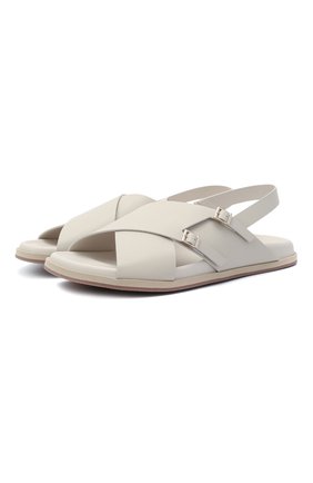 Женские кожаные сандалии SANTONI светло-серого цвета по цене 44950 руб., арт. WHYE59413FPGTUDYE40 | Фото 1 Женские кожаные сандалии SANTONI светло-серого цвета, арт. WHYE59413FPGTUDYE40 | Фото 1 (Подошва: Платформа; Материал внутренний: Натуральная кожа; Материал внешний: Кожа)