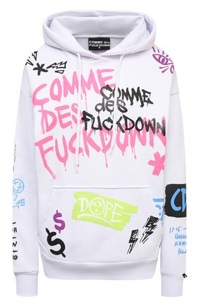 Женский хлопковое худи COMME DES FUCKDOWN сиреневого цвета по цене 11150 руб., арт. CDFD1366 | Фото 1 Женский хлопковое худи COMME DES FUCKDOWN сиреневого цвета, арт. CDFD1366 | Фото 1