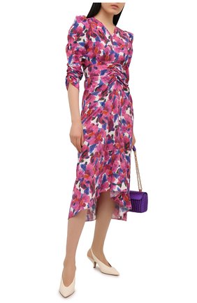Женское платье из вискозы ISABEL MARANT розового цвета по цене 86550 руб., арт. R01998-21E026I/ALBISD | Фото 2 Женское платье из вискозы ISABEL MARANT розового цвета, арт. R01998-21E026I/ALBISD | Фото 2