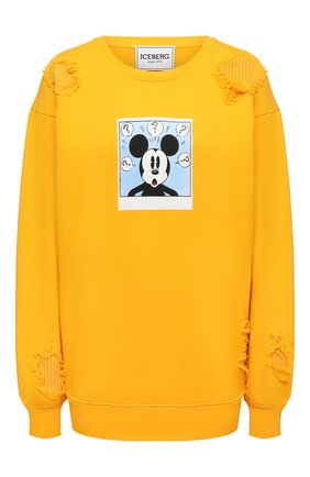 Женский хлопковый свитшот ICEBERG желтого цвета по цене 27950 руб., арт. 21E I2P0/E021/6300 | Фото 1 Женский хлопковый свитшот ICEBERG желтого цвета, арт. 21E I2P0/E021/6300 | Фото 1