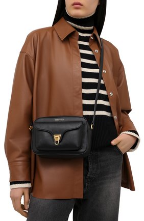 Женская сумка beat soft COCCINELLE черного цвета по цене 24900 руб., арт. E1 HF6 15 02 01 | Фото 2 Женская сумка beat soft COCCINELLE черного цвета, арт. E1 HF6 15 02 01 | Фото 2