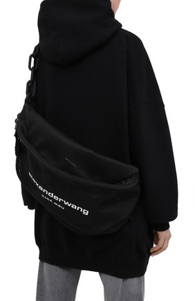 Женская поясная сумка ALEXANDER WANG черного цвета по цене 38550 руб., арт. 20221F12T | Фото 2 Женская поясная сумка ALEXANDER WANG черного цвета, арт. 20221F12T | Фото 2