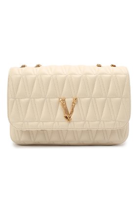 Женская сумка virtus medium VERSACE бежевого цвета по цене 168000 руб., арт. DBFH822/D2NTRT | Фото 1 Женская сумка virtus medium VERSACE бежевого цвета, арт. DBFH822/D2NTRT | Фото 1