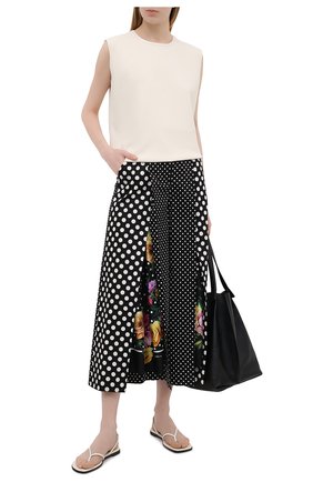 Женские хлопковые кюлоты DOLCE & GABBANA разноцветного цвета по цене 121000 руб., арт. FTB1YT/GDY61 | Фото 2 Женские хлопковые кюлоты DOLCE & GABBANA разноцветного цвета, арт. FTB1YT/GDY61 | Фото 2