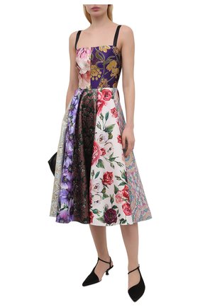 Женское шелковое платье DOLCE & GABBANA разноцветного цвета по цене 363000 руб., арт. F6N0ET/GDY80 | Фото 2 Женское шелковое платье DOLCE & GABBANA разноцветного цвета, арт. F6N0ET/GDY80 | Фото 2