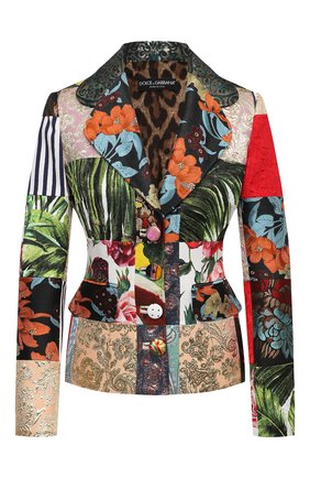 Женский жакет DOLCE & GABBANA разноцветного цвета по цене 257500 руб., арт. F26B0T/GDX78 | Фото 1 Женский жакет DOLCE & GABBANA разноцветного цвета, арт. F26B0T/GDX78 | Фото 1