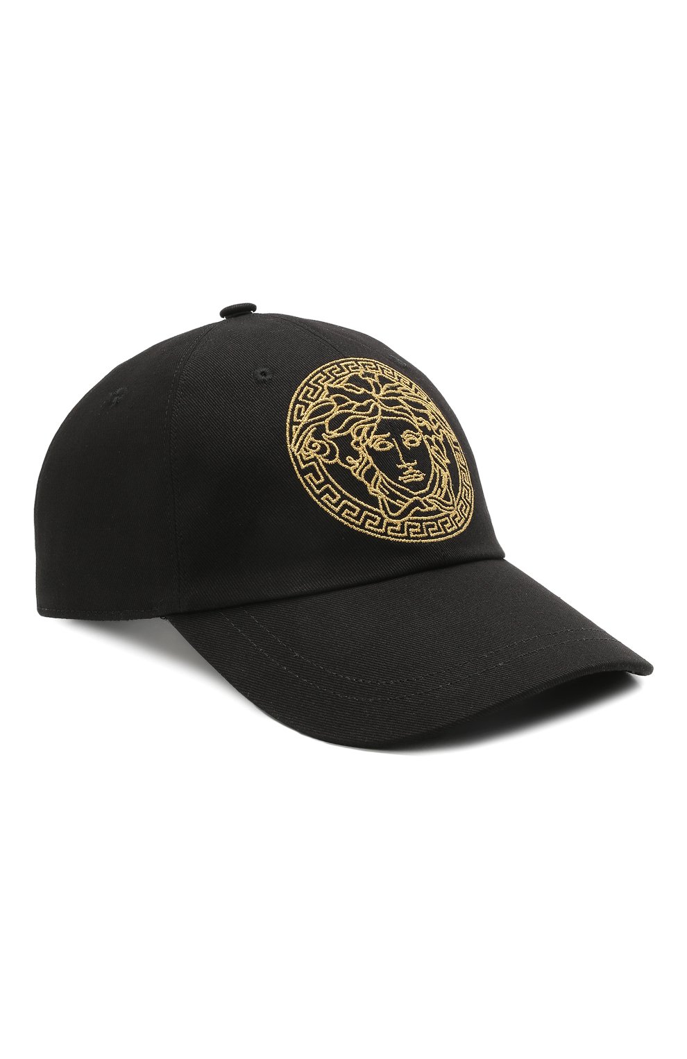 Мужской хлопковая бейсболка VERSACE черного цвета, арт. ICAP004/1F01262 | Фото 1