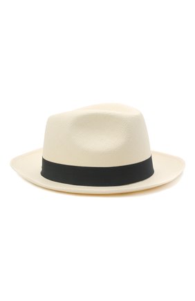 Мужская соломенная шляпа BRIONI серого цвета, арт. 04880L/01Z02 | Фото 1 (Материал: Растительное волокно; Региональные ограничения белый список (Axapta Mercury): RU)