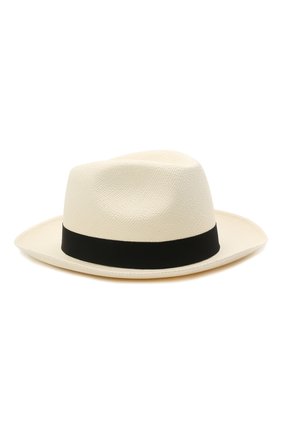 Мужская соломенная шляпа BRIONI белого цвета, арт. 04880L/01Z02 | Фото 1 (Материал: Растительное волокно; Региональные ограничения белый список (Axapta Mercury): RU)