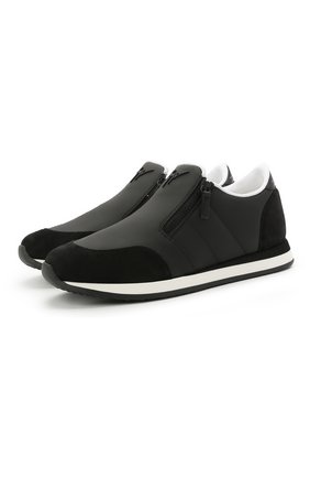 Мужские кожаные кроссовки jimi zip GIUSEPPE ZANOTTI DESIGN черного цвета по цене 59650 руб., арт. EU10015/004 | Фото 1 Мужские кожаные кроссовки jimi zip GIUSEPPE ZANOTTI DESIGN черного цвета, арт. EU10015/004 | Фото 1