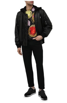Мужские кожаные кроссовки jimi zip GIUSEPPE ZANOTTI DESIGN черного цвета по цене 59650 руб., арт. EU10015/004 | Фото 2 Мужские кожаные кроссовки jimi zip GIUSEPPE ZANOTTI DESIGN черного цвета, арт. EU10015/004 | Фото 2