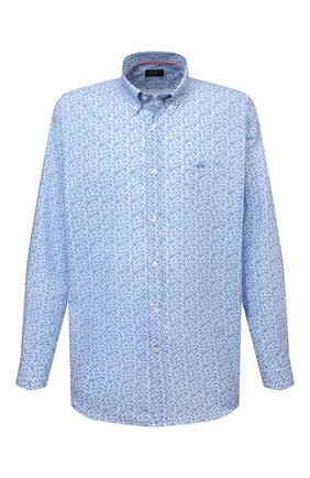 Мужская хлопковая рубашка PAUL&SHARK голубого цвета по цене 23400 руб., арт. 21413430/C00 | Фото 1 Мужская хлопковая рубашка PAUL&SHARK голубого цвета, арт. 21413430/C00 | Фото 1