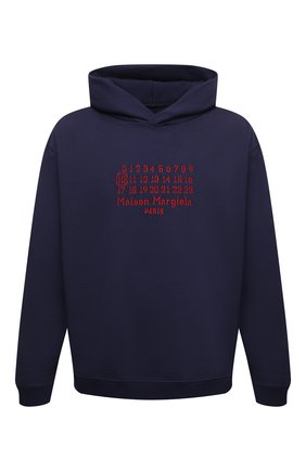 Мужской хлопковое худи MAISON MARGIELA темно-синего цвета по цене 55950 руб., арт. S50GU0163/S25503 | Фото 1 Мужской хлопковое худи MAISON MARGIELA темно-синего цвета, арт. S50GU0163/S25503 | Фото 1